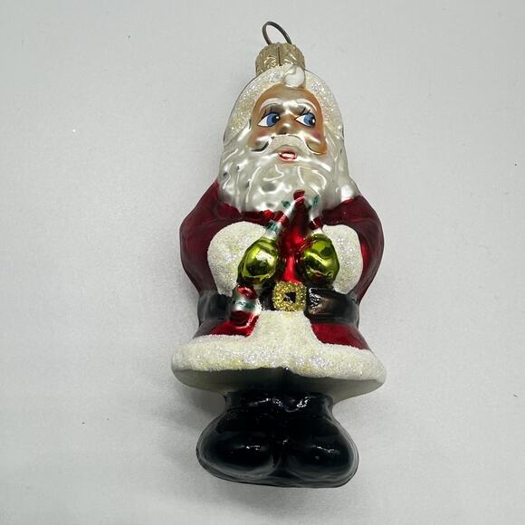 Christopher Radko The Jolly Couple 2 Sided Mr. Claus Mrs. Claus Santa Ornament - Picture 1 of 5